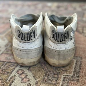 GOLDEN GOOSE DELUXE BRAND MID STAR SNEAKERS WITH SWAROVSKI CRYSTALS